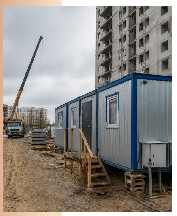 Аренда строительных вагончиков для рабочих в Нижнекамске